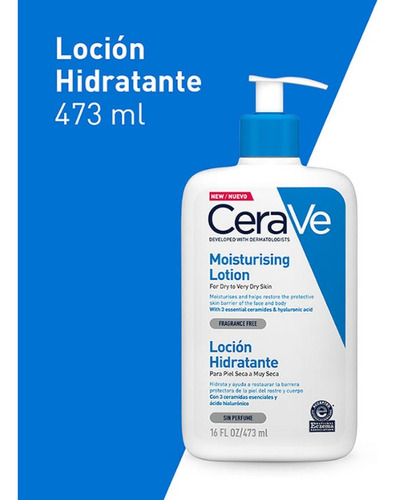 Loción Hidratante Cerave Para Piel Normal A Muy Seca 473ml