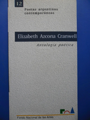 Antologia Poetica (nuevo) Azcona Cranwell Elizabeth 