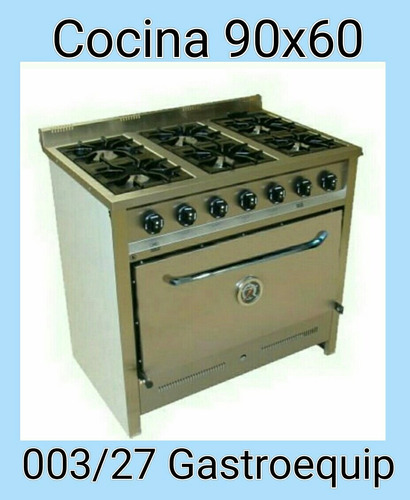 Cocina Compacta De 6 Hornallas Gastroequip