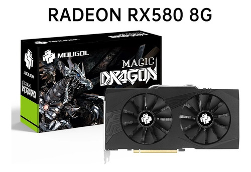 Placa Vídeo Mougol Radeon Rx 580 2048sp 8gb Gddr5 Duplo Cool