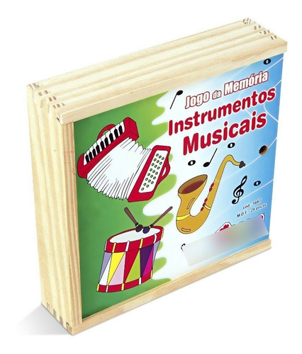 Musicalização - Memória Instrumentos Musicais - 28 Peças - M