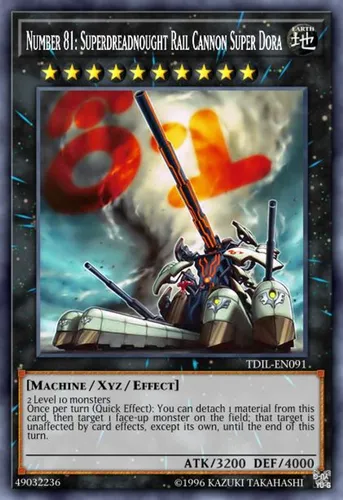 Number 81: Superdreadnought Rail Cannon Super Dora - Yugioh (Usado)