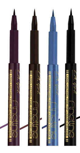 Delineador De Ojos Punta Fina De L.a Girl Fineline Eyeliner