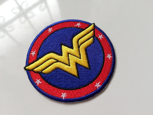 Parche Bordado Wonder Woman Parche Mujer Maravilla Rojo | MercadoLibre