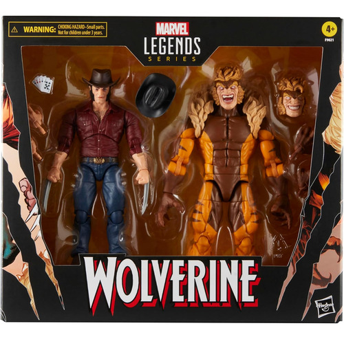 Figura Pack Logan V Sabretooth Wolverine Xmen Marvel Legends