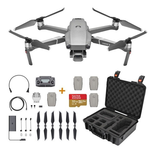 Drone Dji Mavic 2 Pro Combo + Case +4 Baterias + Sd 32gb U3 