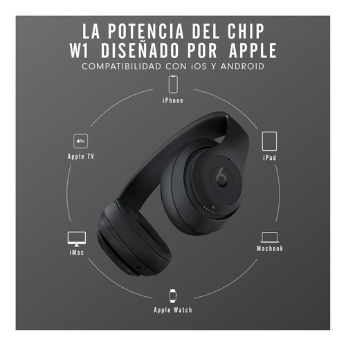Imagen 4 de 6 de Audífonos Beats Studio³ Wireless - Matte black