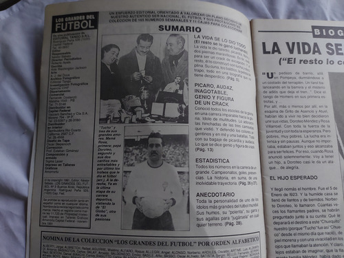 Revista Los Grandes Del Futbol N° 3 Poster Norberto Mendez (Usado)