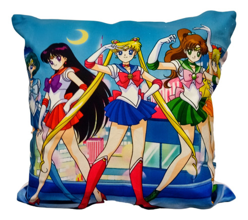 Sailor Moon Funda Felpa Para Cojín Almohada 45x45 Cm