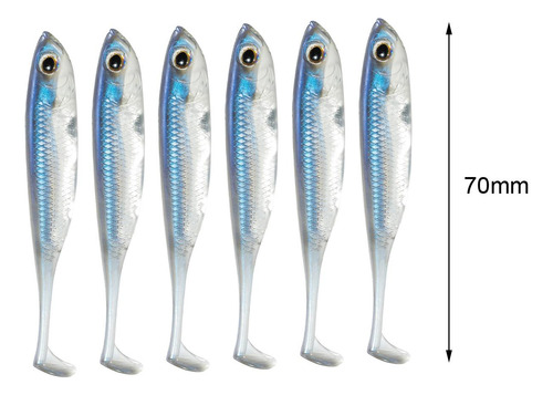 6x Señuelos De Pesca Suministros De Cebo Artificial