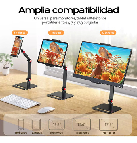 Soporte Para Monitor Portátil, Con Soporte Base, 17.3 Inch