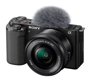 Sony Alpha Kit ZV-E10 + lente 16-50mm f/3.5-5.6 OSS ILCZVE10L sin espejo color negro