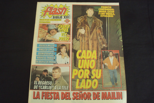 Revista Flash # 1047 (13/6/00) Tapa Moria Casan