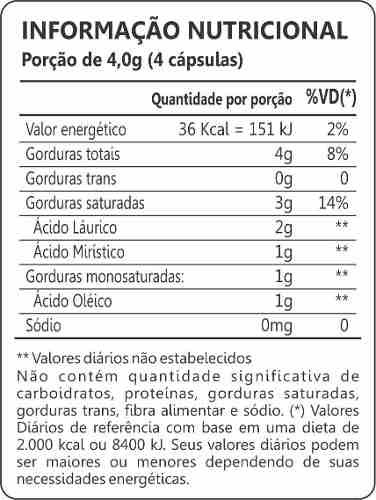 Oleo De Coco Extra Virgem Maxinutri 1000mg Com 60 Capsulas