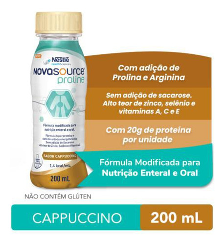 Novasource Proline Cappuccino - Kit Com 6