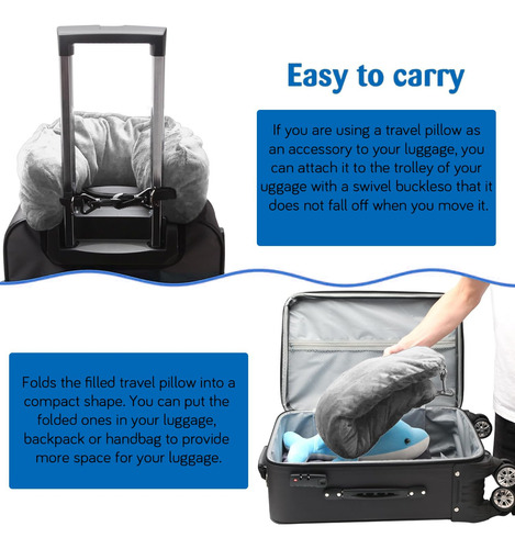 Almohada De Viaje Rellenable Almohada Cervical