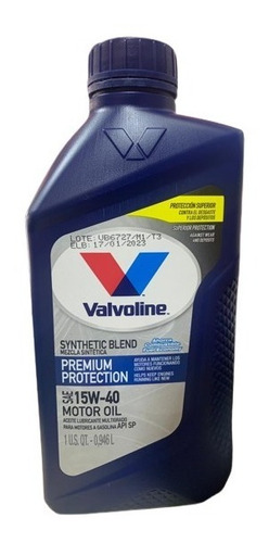 Aceite 15w-40 Semi Sintético Valvoline 