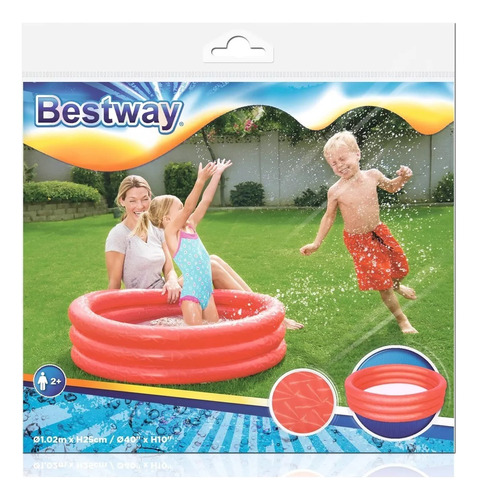 Bestway Pileta Inflable 3 Aros 102x25 Lny 51024 Loonytoys