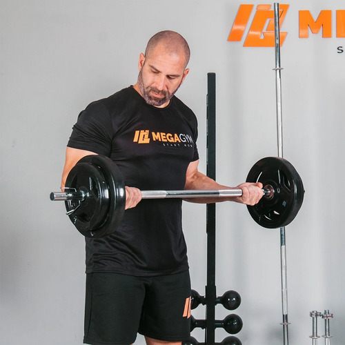 Barra Reta Maciça 1,20m Rosqueável P/ Academia E Musculação Cor Cromado