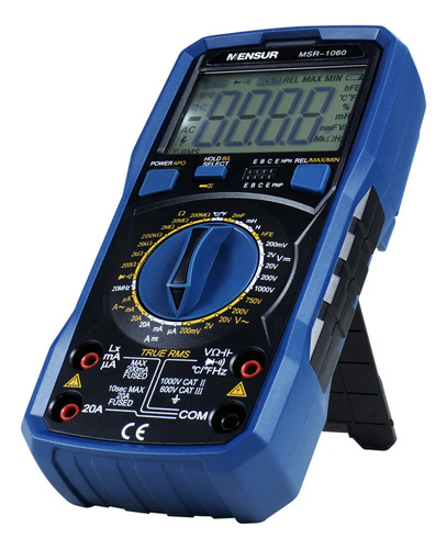 Multimetro Digital Profissional Msr1060 Display Lcd Mensur
