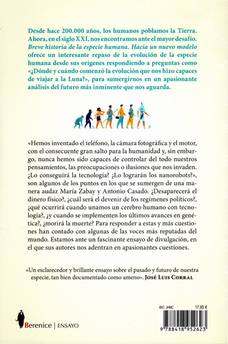 Breve historia de la especie humana: Hacia un nuevo modelo, de Zabay, María. Serie Ensayo Editorial Berenice, tapa blanda en español, 2022