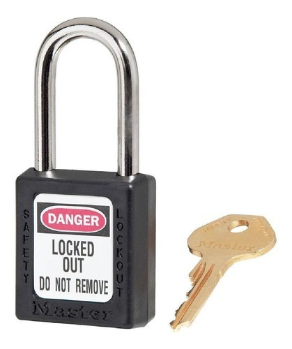 Candado Master Lock 410blkmx Termoplástico 38mm Color Negro