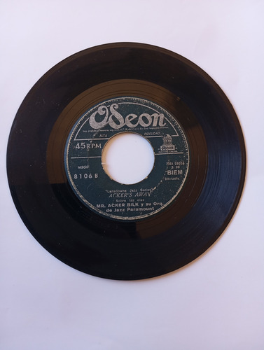 Vinilo Single De Mr Acker Bilk --acker Away( S121 (Usado)