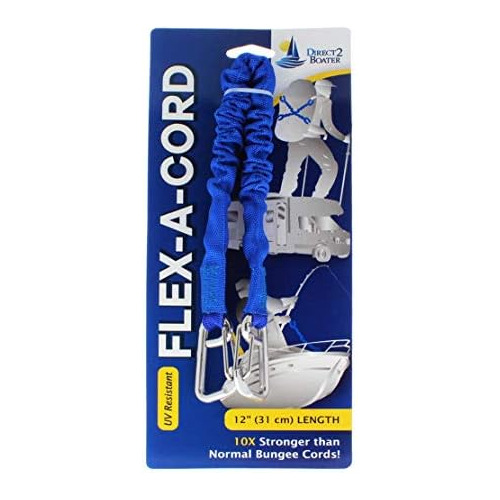 Flex-a-cord - Longitud De 12  - Nailon Azul Clips De Ac...