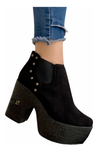 Zapato Taco Alto Terrapl n Plataforma Zapat zame Cod.8436