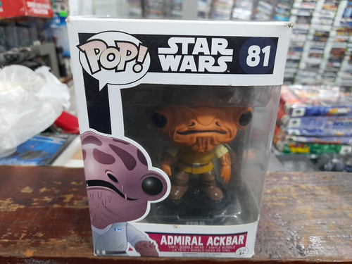 Funko Pop! Star Wars Admiral Ackbar 81 Completo