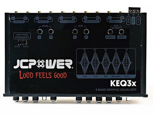 Ecualizador Con Epicentro Jc Power 5 Bandas Keq3x 8 Volts (Usado)