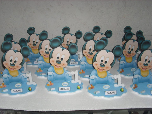 Centros De Mesa De Mickey Bebe De 19cm