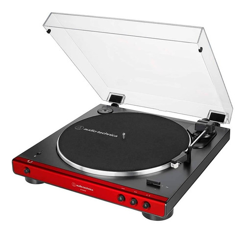 Audio-technica At-lp60xbt-rd Tocadisco Estéreo Con Bt Color Rojo