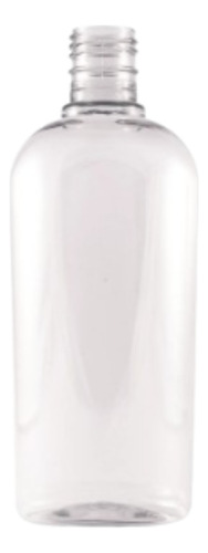 Botella Oval Pet Cristal De 250 Ml Con Tapa 50 Piezas Transparente