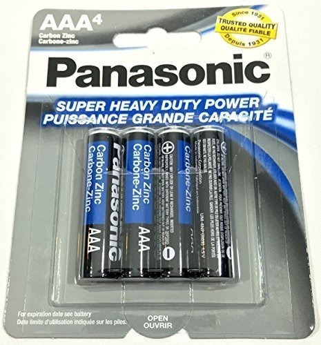 4pc Panasonic Aaa Baterías Super Heavy Duty Potencia Carbono