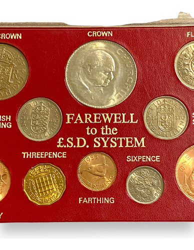 Wow Set Monedas Antiguas Gran Bretaña Antes Dsistema Decimal (Usado)