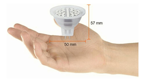 Foco Led Luz Amarilla, Foco Led Tipo Mr16, Luz Amarilla, 2.3
