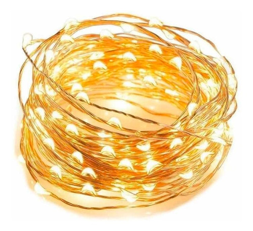 Guirnaldas De Alambre 5 Metros Con Luces 50 Micro Led Hadas