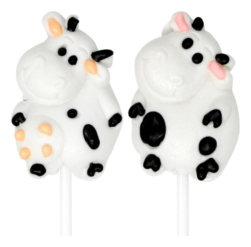 Piruletas De Caramelo De Vaca Envueltas Individualmente, 12