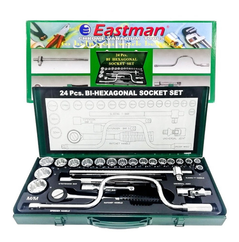 Juego De Copas Estriadas 24pcs Marca Eastman Cuadrante 1/2