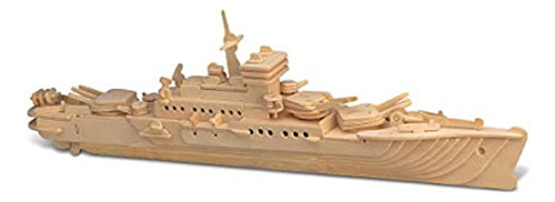 Puzzled Battleship 3d Puzzle De Madera Kit De Construcción