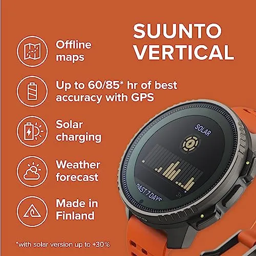 Suunto Vertical Smartwatch Gps Maps Solar Canyon