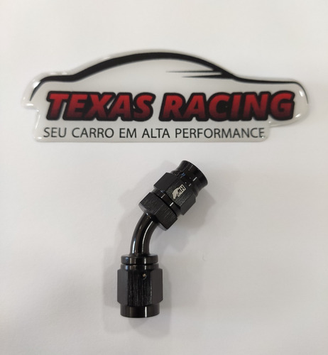 Imagem 1 de 4 de Conexão 3an Ptfe Curva 45º Linha Freio, Nitro - Metal Horse