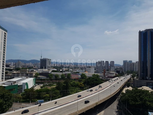Imagem 7 de 8 de Conjunto Comercial De 38m², Com Ar-condicionado, Vão Livre, Banheiro, Sacada, 1 Vaga - Água Branca - Cf64968