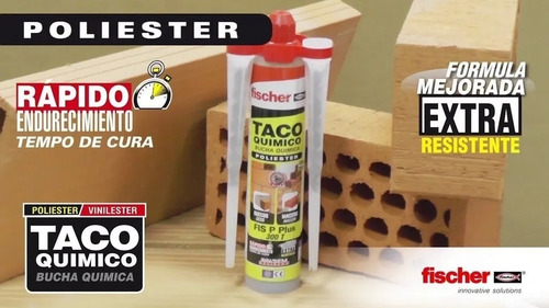 Imagen 2 de 4 de Taco Químico Fischer Anclaje Inyec Fijacion Fis P Plus 300 T