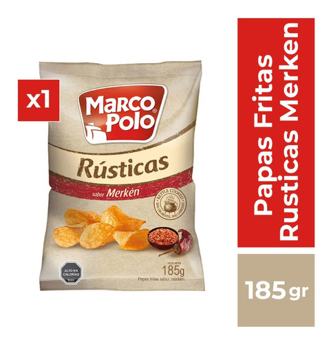 Papas Fritas Rusticas Merken Marco Polo 185gr