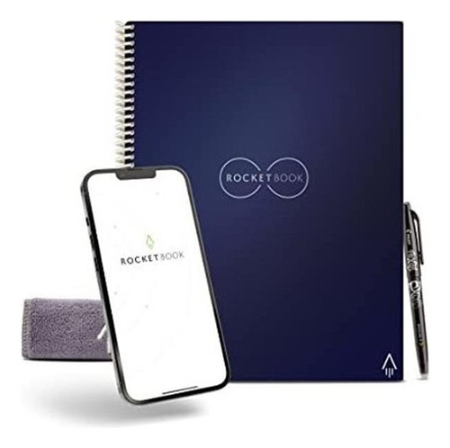 Cuaderno Ecologico Con 1 Pluma Tamaño Carta Azul Medianoche