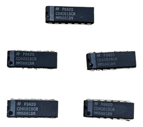 5pcs Cd4081bcn Cuadruple Compuerta And 2 Entradas