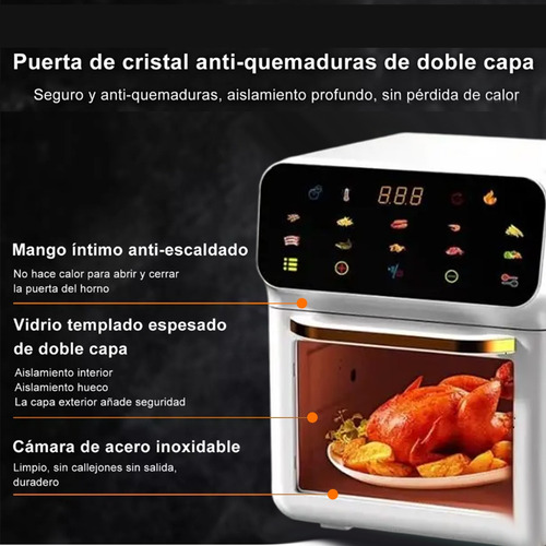 Freidora De Aire Eléctrica Digital Multifuncional Sin Aceite