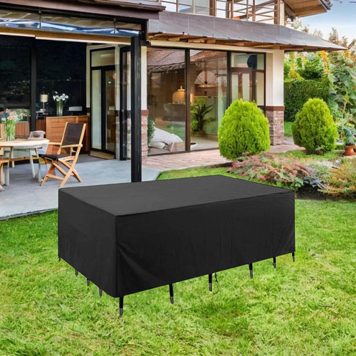 Set De Muebles De Exterior Cubierta Mesa De 135x135x75 Cm